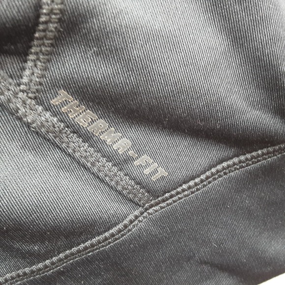 Nike Therma-Fit Hoodie Pullover XL Sleeves Cut Off  Black White Large swoosh - Picture 11 of 11